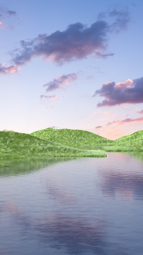 Grassland lake water preview