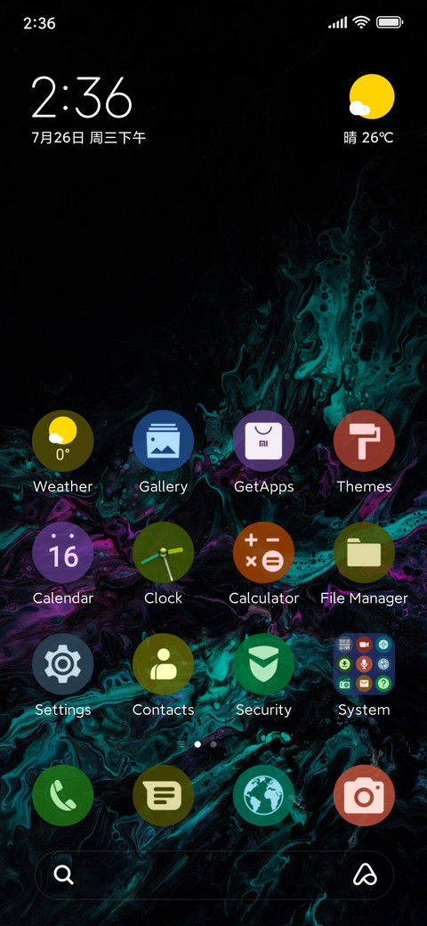 Colors UI preview