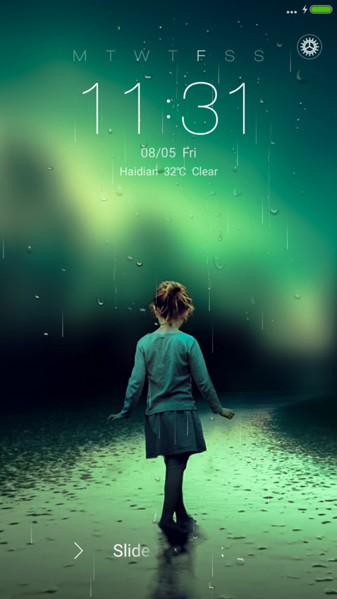 iOS Rainy girl preview
