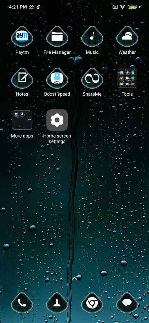 Rainy on miui theme