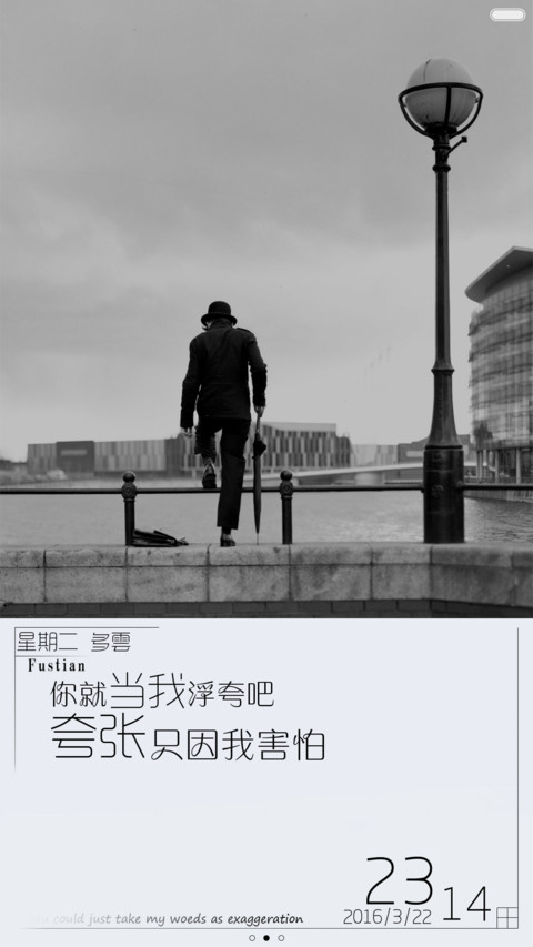 你当我浮夸吧（三锁屏+多壁纸+自由桌面） preview