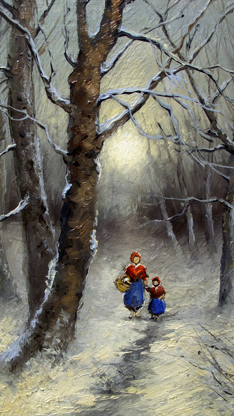 Oil painting wallpaper preview