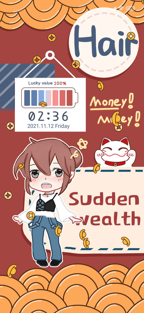 Cute Rich Sticker preview