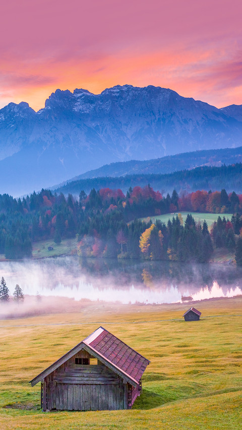 Bavarian landscape in autumn preview
