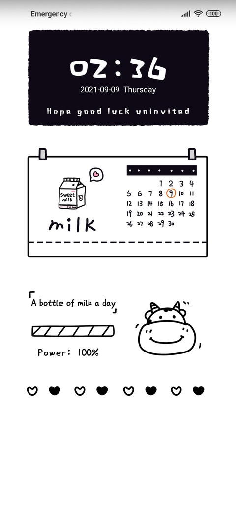 Milk calendar preview
