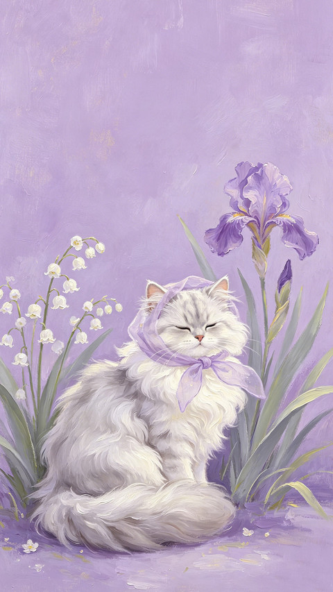 油画猫猫治愈力量 preview