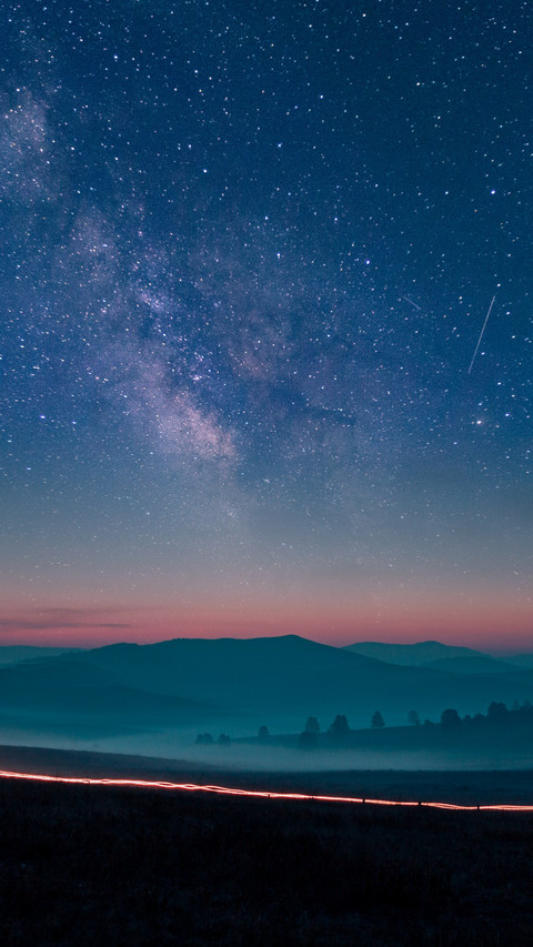 Inner Mongolian Prairie Starry Night Landscape preview
