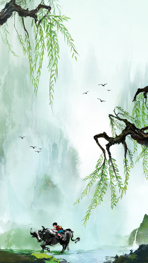 Ink and wash jiangnan scenery 2 preview