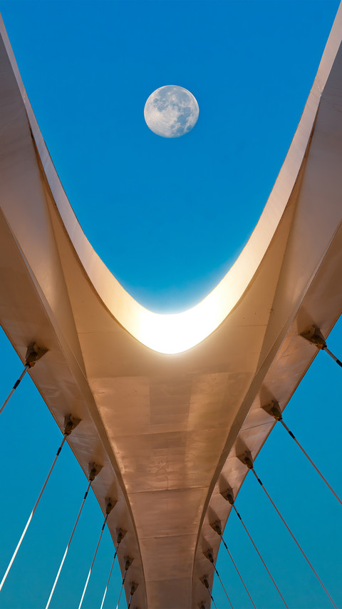 The moon in the overpass preview