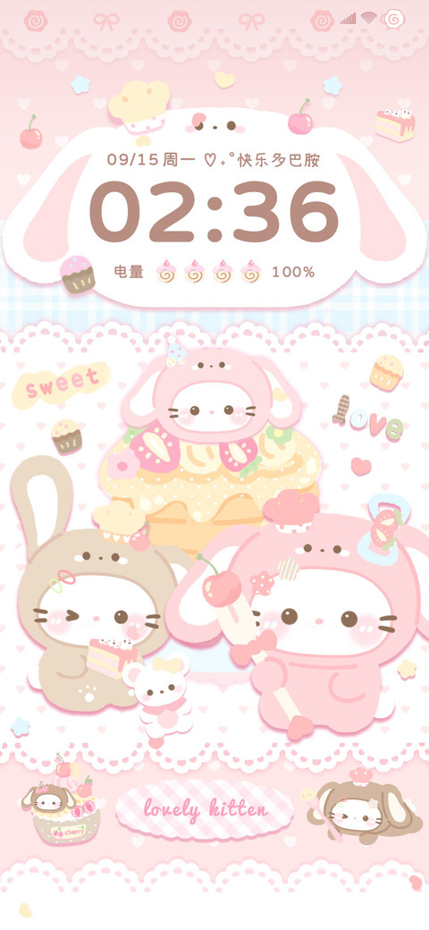 ins软萌兔头猫猫 preview