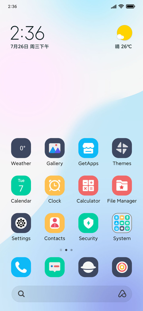 Widget Minimal preview