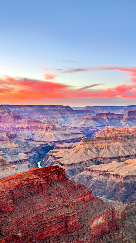 The Gorge of the Grand Canyon at sunset preview