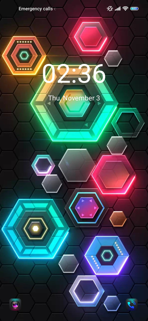 Colored hexagon preview
