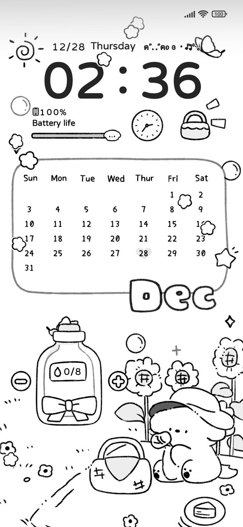 Puppy calendar preview