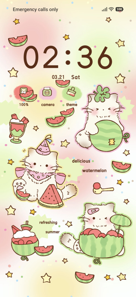 Melon Cat Sticker preview