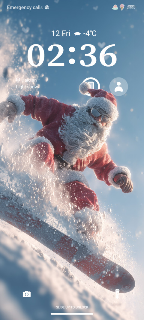 Skiing Santa preview