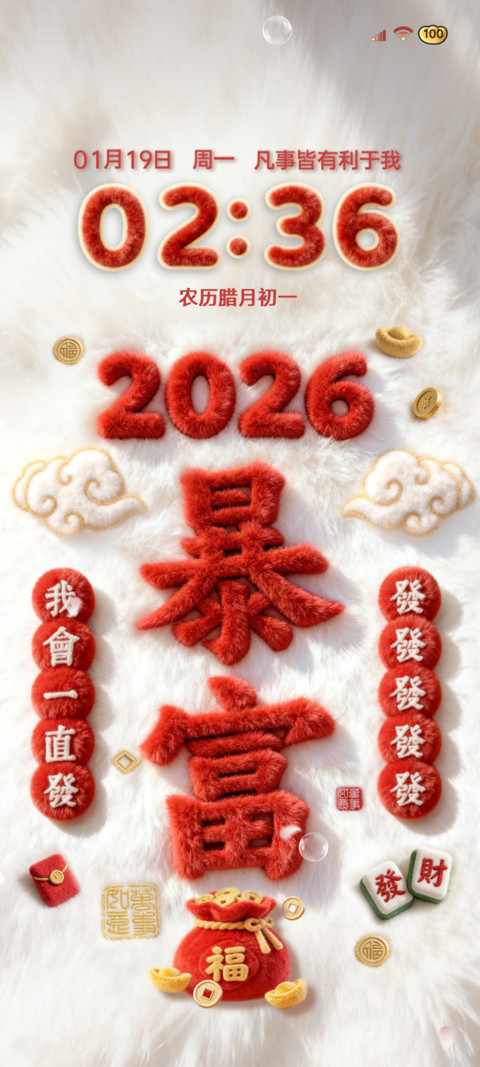 2026马上暴富 毛绒 preview