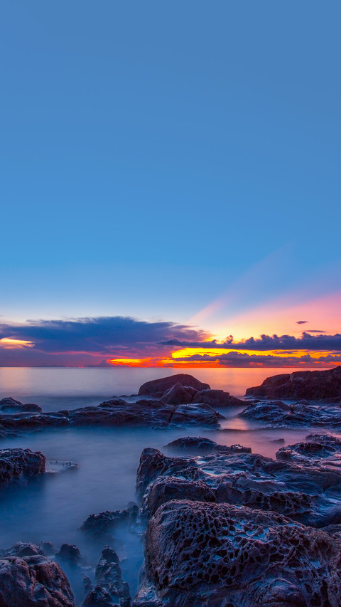 Dramatic sunset seascapes of Borneo Island preview