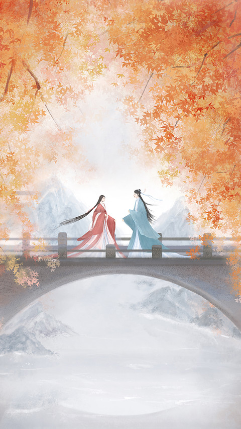 Lovers Met on the Maple Bridge preview