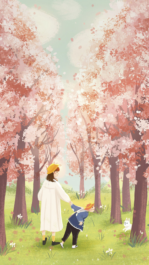 Cute Kids Play in Forest preview