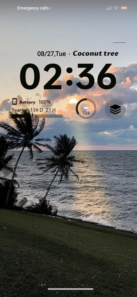 Sunset at sea preview