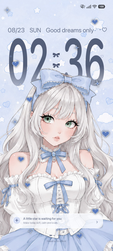 Blue Anime Girl preview
