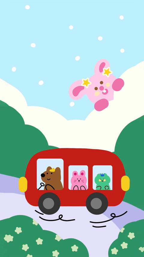 可爱动物春日壁纸-锐景创意 preview