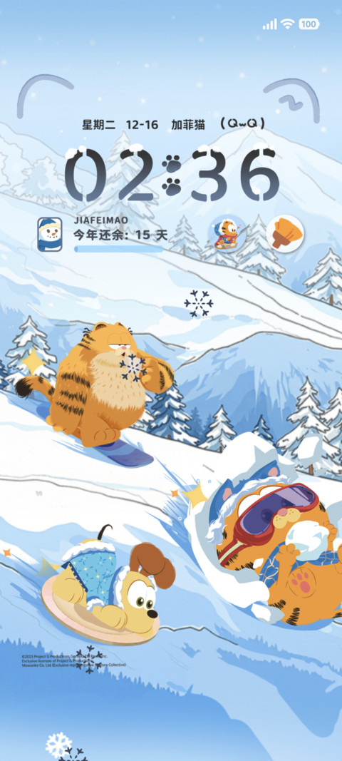 加菲猫家族自由滑雪 preview