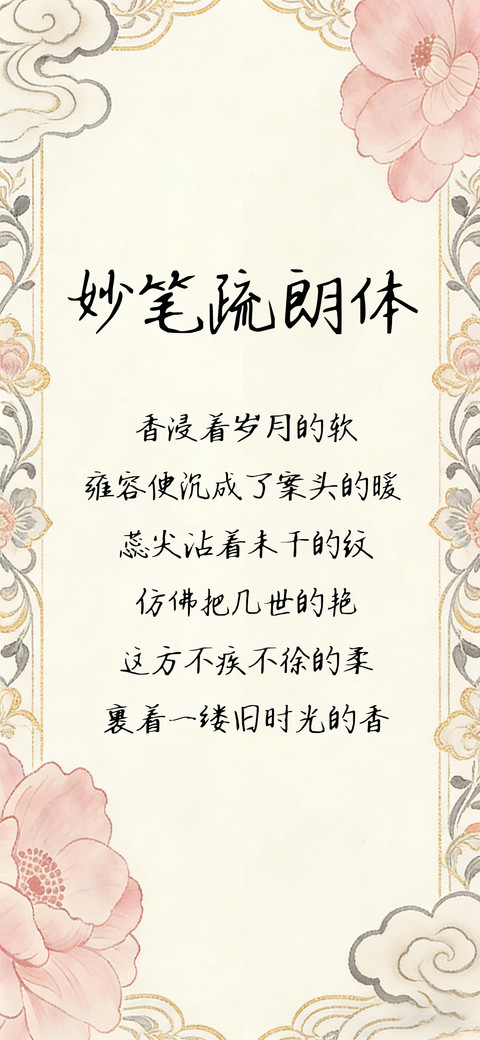 妙笔疏朗体 preview