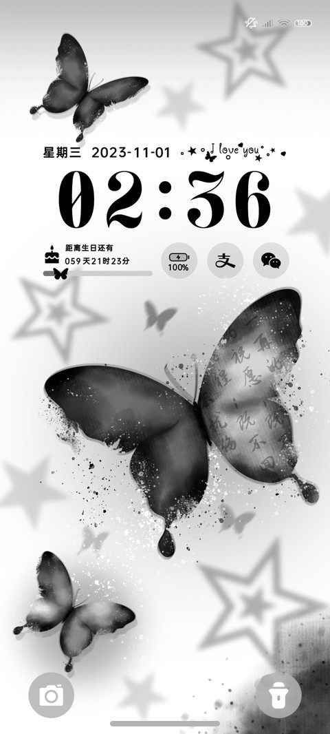 极简黑 灵动蝴蝶 preview