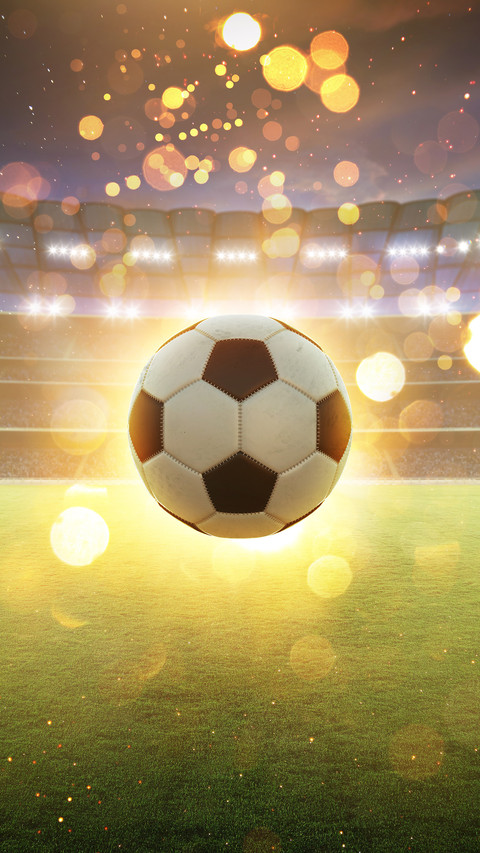 A football speeding on the field preview