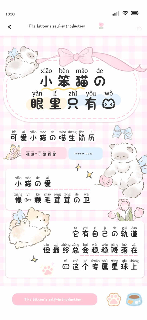 小笨猫的眼里只有我 preview