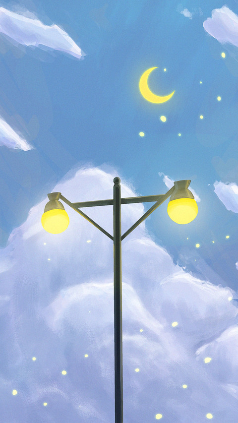 Background illustration with beautiful scenery preview