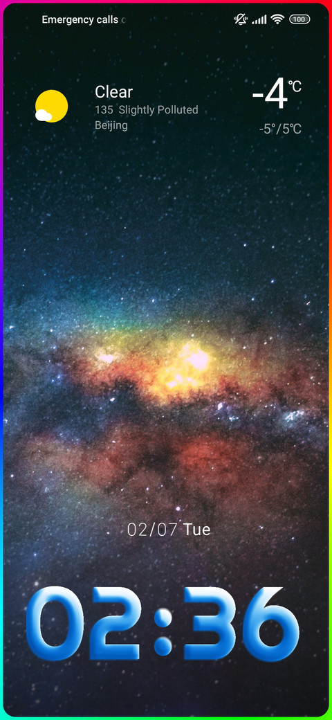 Space Cluster miui theme