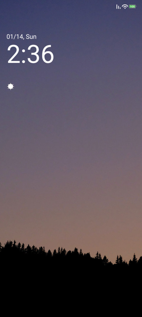 Simple sunset preview