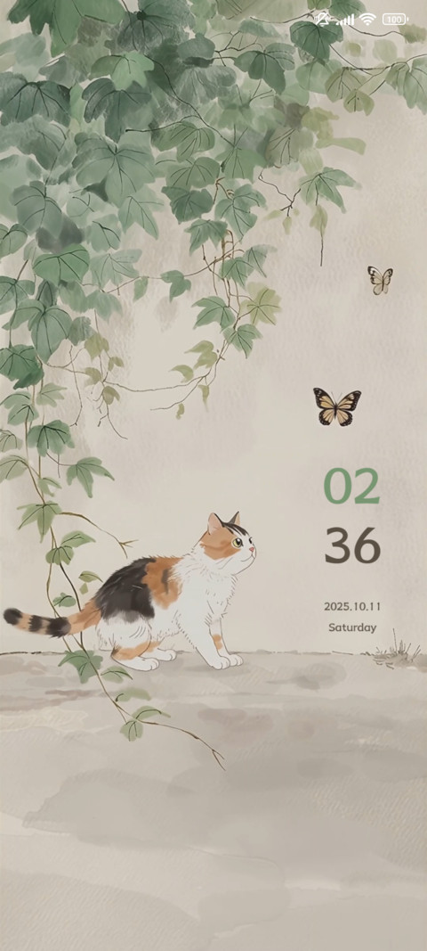 Cat Among Flowers preview