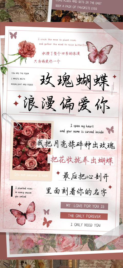 玫瑰蝴蝶浪漫偏爱你 preview