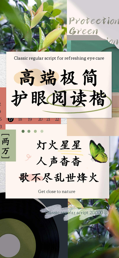 高端极简护眼阅读楷 preview