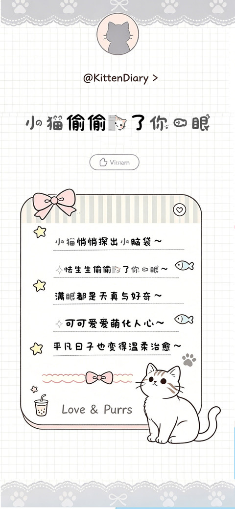 小猫偷偷看了你一眼 preview
