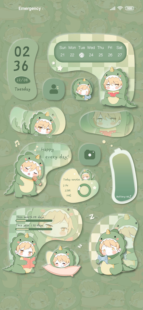 Cute dinosaur preview