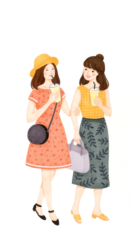 女孩插画-锐景创意 preview