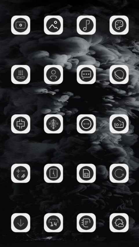 Dark White v10 pie preview