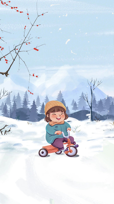 二十四节气之冬至壁纸-锐景创意 preview