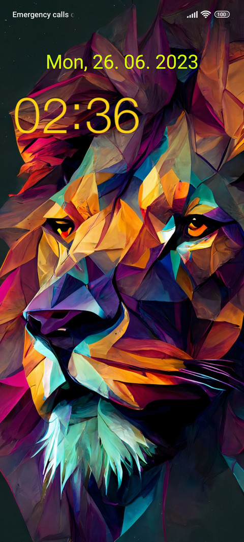 lion abstract preview