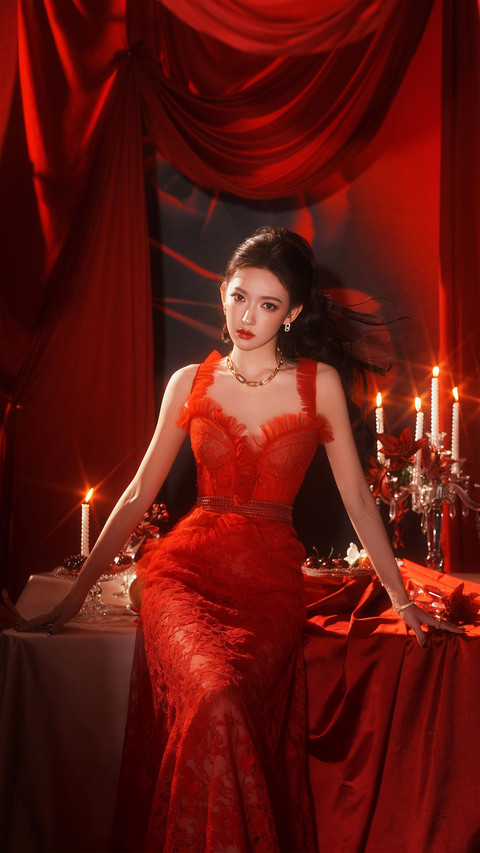 明星红裙新年氛围感拉满 preview