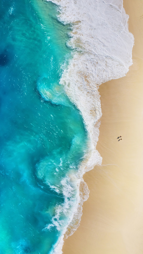Blue coastline miui theme