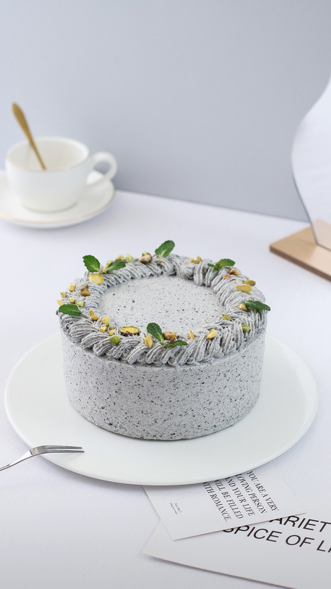 Making Simple Black Sesame Cake 7 preview