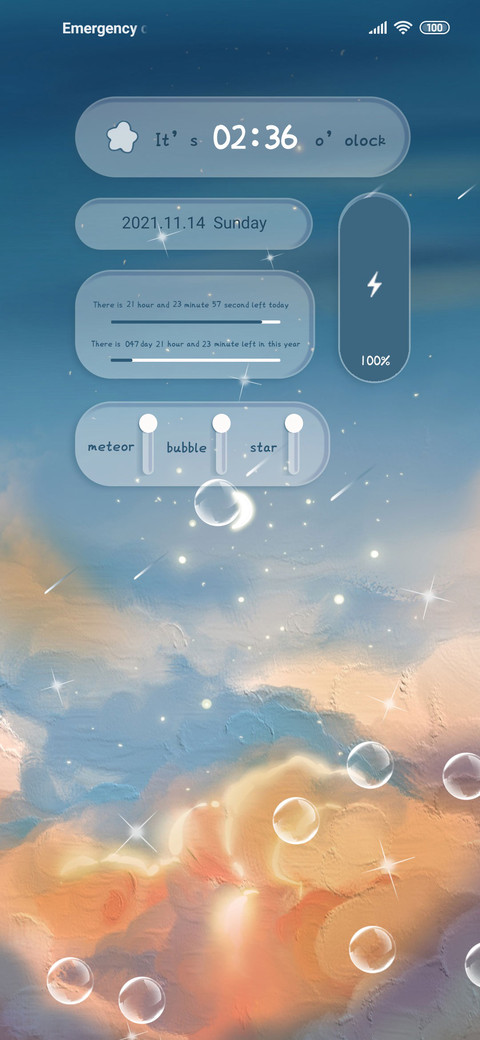 Gentle starry sky preview