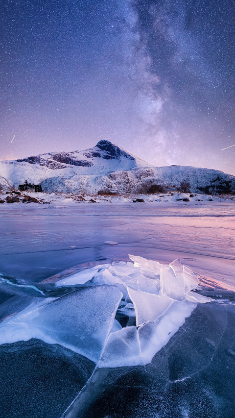 Frozen River And Snow Mountain preview