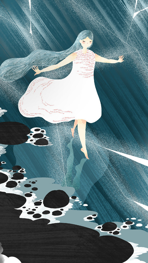 The Girl With Long Hair is Dancing preview